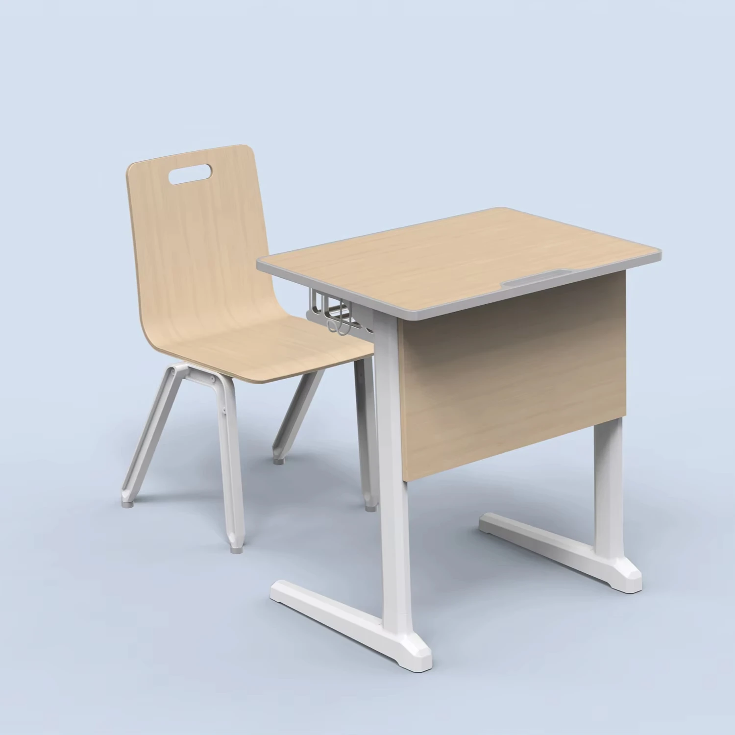 Single desks and chairs School furniture and chairs Student classroom tables Quality student tables