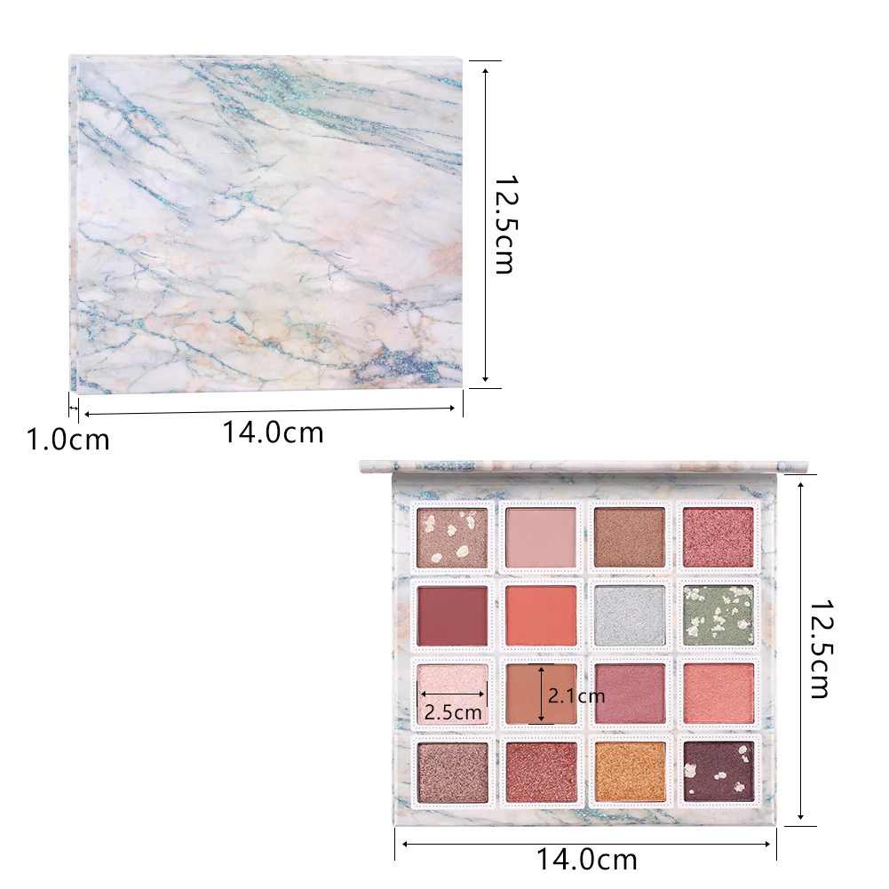 16-color Eye Shadow Eyeshadow Foreign Trade Cross-border Makeup Palette Shimmer Matte Eye Shadow Plate