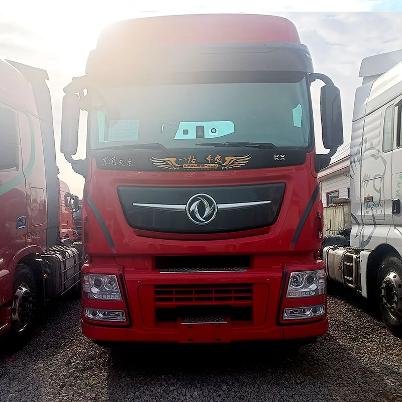 Подержанный грузовик Dongfeng 10 колес 40 тонн 6x4 560 л.с. дизельный трактор головка для продажи