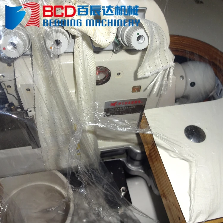 High speed high precision mattress overlocking and flanging sewing handle machine