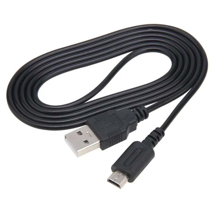 Black USB Charger Power Cable Line 1.2M Charging Cord Wire for Nintendo DS Lite DSL NDSL Console