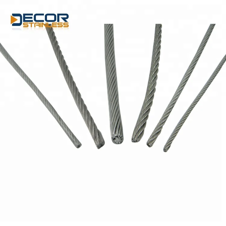 High polish good corrosion resistance Stainless Steel wire rope