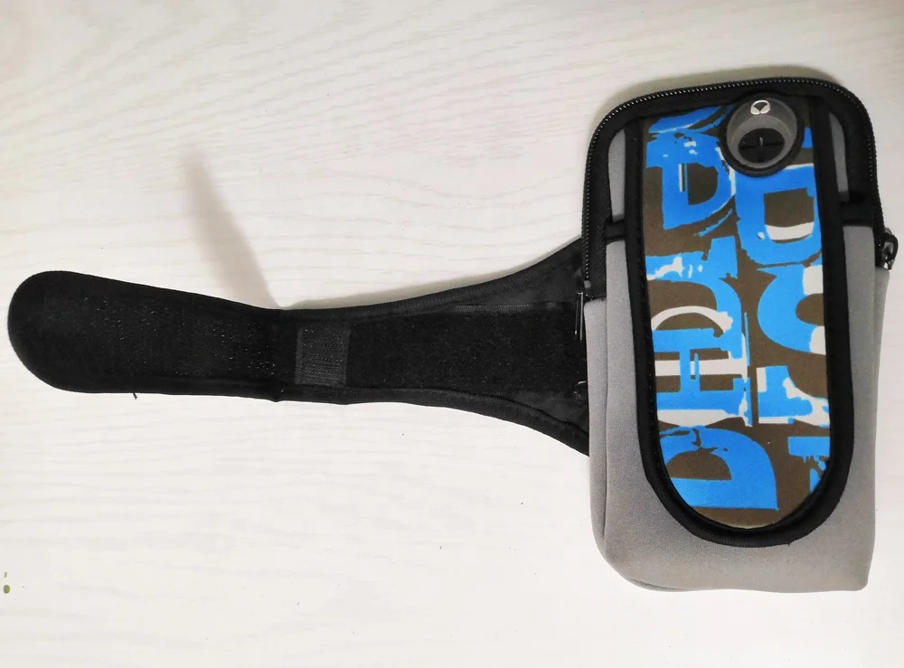 Top sell Customized Logo Neoprene Magic Sticky Running Traveling Storage Mobile Phone Arm Sport Bag