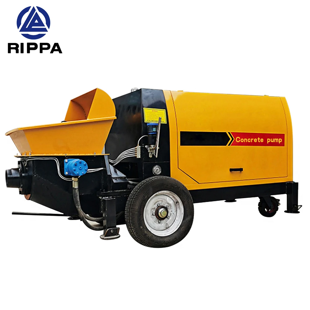 Rippa High Quality Concrete Line Pump Small Mini Trailer Stationary Truck