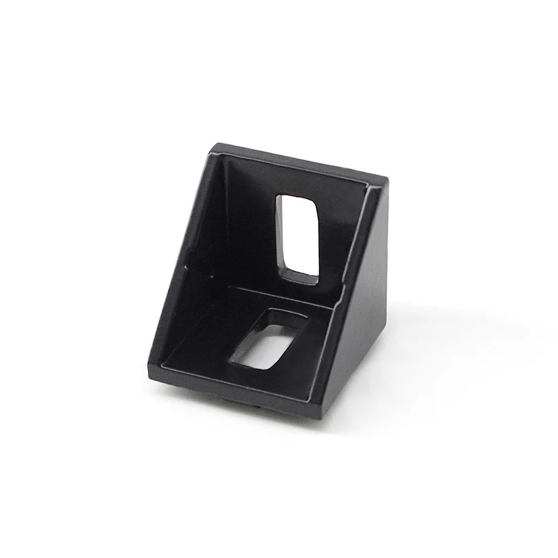 china manufacturer  1035 4040e-8 40*40mm casting aluminium bracket   for aluminum profile in black silver white and grey 4040