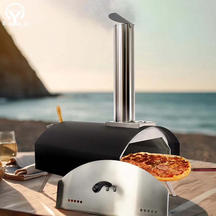 Outdoor Garden Charcoal Barbecue Grills Portable Pizza Tools Wood Fire Pizza Oven