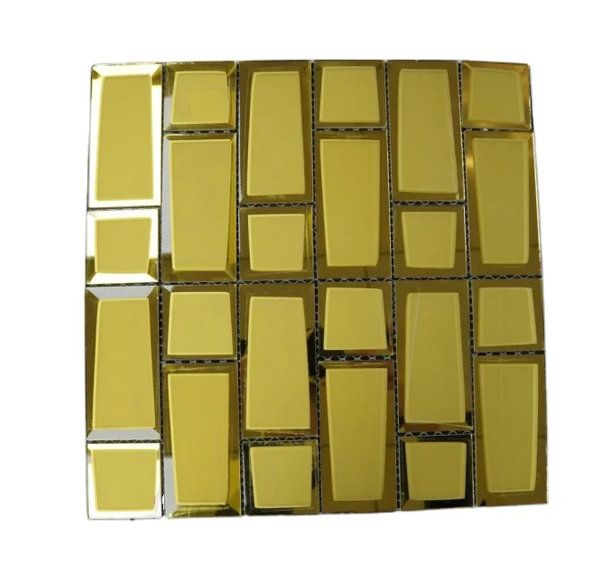 Modern Square Mosaic Glass Tiles for Home Room 4mm 5mm Application
