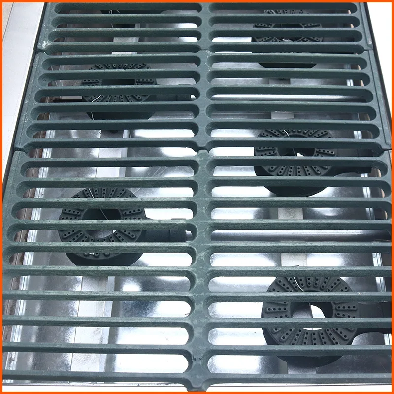 China Manufacturer Commercial Gas Stove Burner 4/6/8/10 Burner Korean Restaurant Table Top BBQ Grill