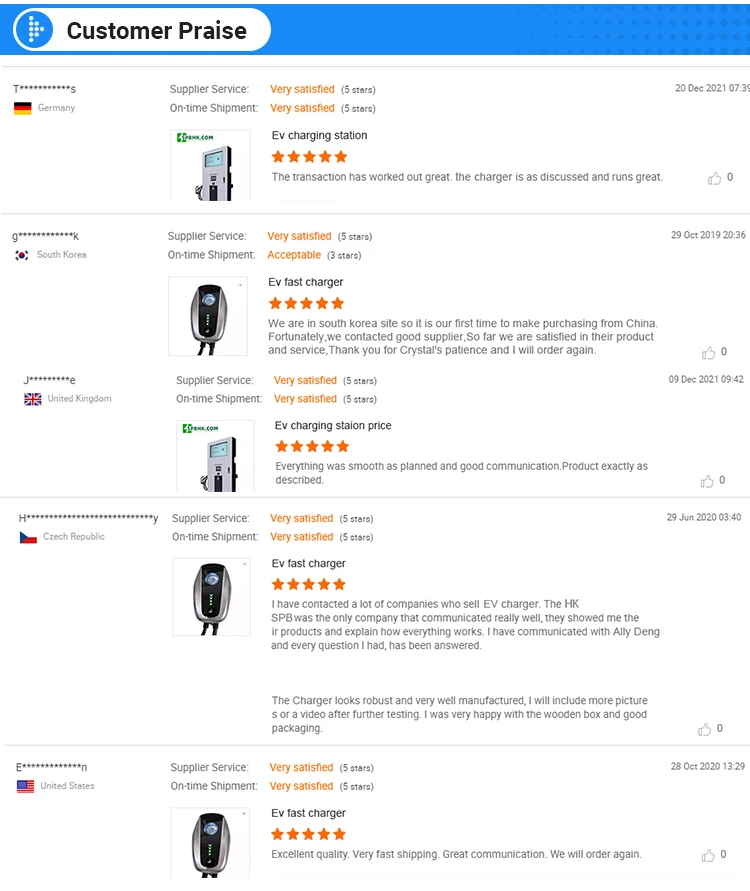 Portable New Energy Electric Car Charging Stations Factory Price 30kw Public EV Charger Cable Station for Electric Vehicles