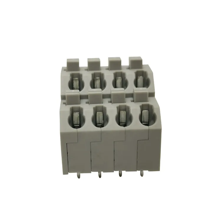 5.0 mm 250T Double Rows Hole Screwless PCB terminal block