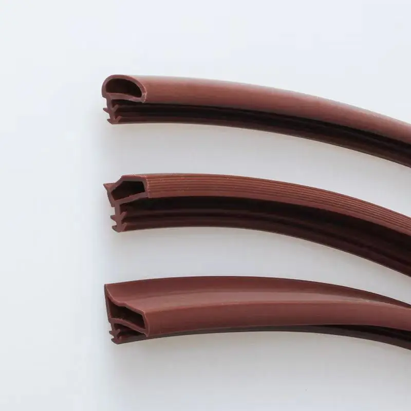 silicone extrusion PVC Interior Wooden Door Frame rubber sealing gasket Burglar- sound water proof  window TPE weather stripping