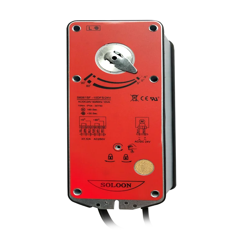 Модулирующий актуатор пожарного дыма 15 Нм 24 В CE для системы HVAC