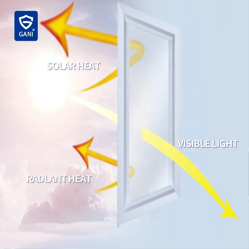 99% UV Blocking Heat Insulation Decorative Home Office Nano Ceramic Window Blue Film