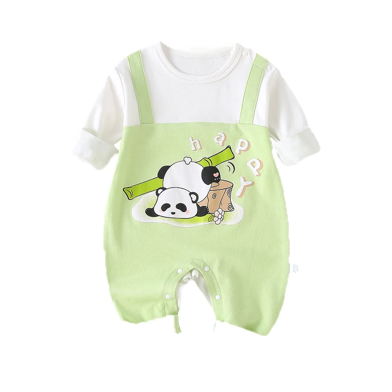 Jumpsuit Newborns Romper Sleeves Long New Arrival Baby Organic Cotton New Cute Animals 100% Cotton Pajamas For Boys And Girls