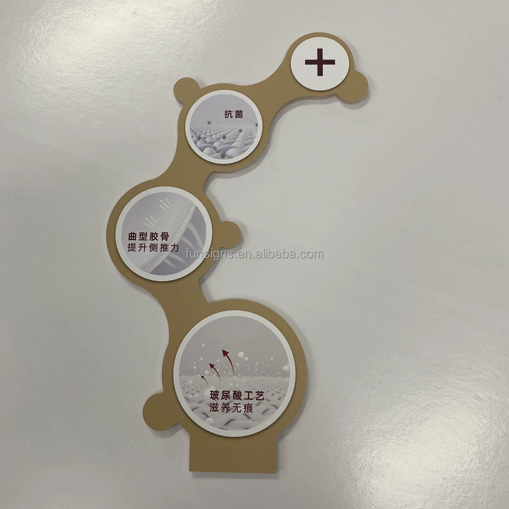 Custom Print and Die Cut PVC Foam Board Signs, Shop Display Decorative PVC Sign Board