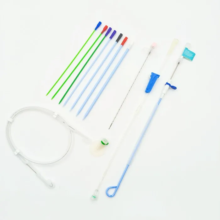 Manufacture direct supply Thoracic Pancreatic Drainage Easy Implantation PCN urinary  medic kit   pigtail drainage catheter kit