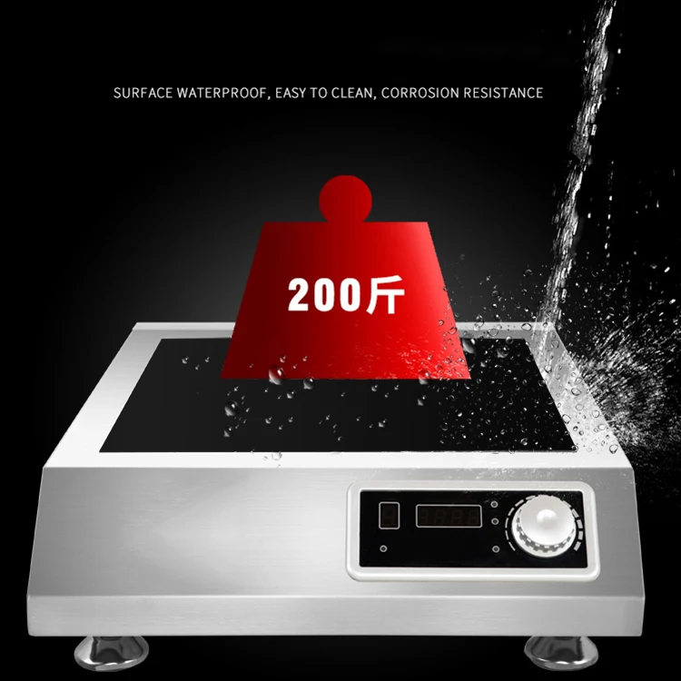 Небольшая электрическая индукционная плита 3.5KW из нержавеющей стали с