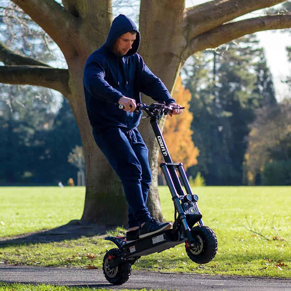 Chinese Best 2 Wheel Scooter 60v 2400w 3200w Dual Motor Folding off Road Tire Electric Scooter for Adults
