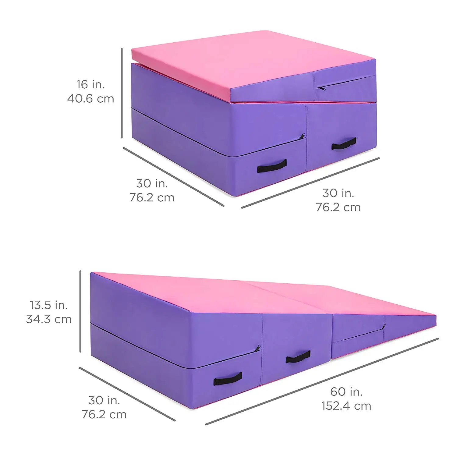 Gymnastics Mat Incline Wedge Ramp for Tumbling Aerobic Exercise Home and Gym