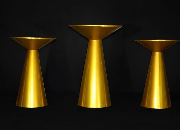 High Quality party supplies decorations A Set of 3 Wedding Pedestal Cake Plinths Table Stand