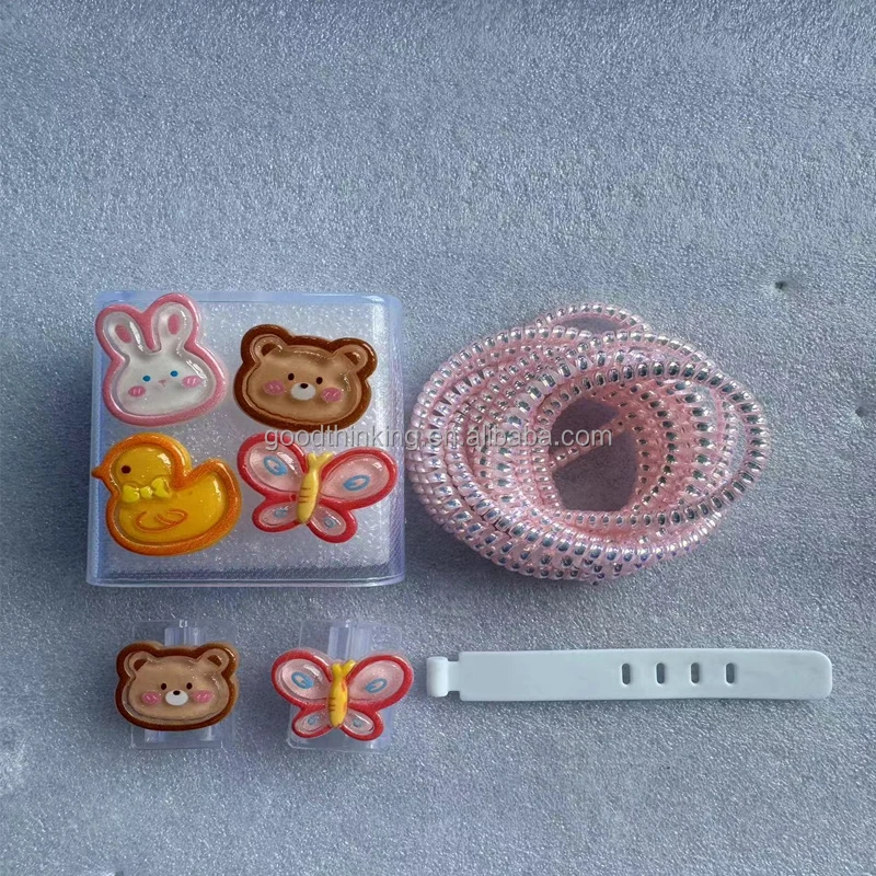OEM LOGO TPU Transparent toy decoration customization cartoon cute cable charger protector for xiaomi 67W charger