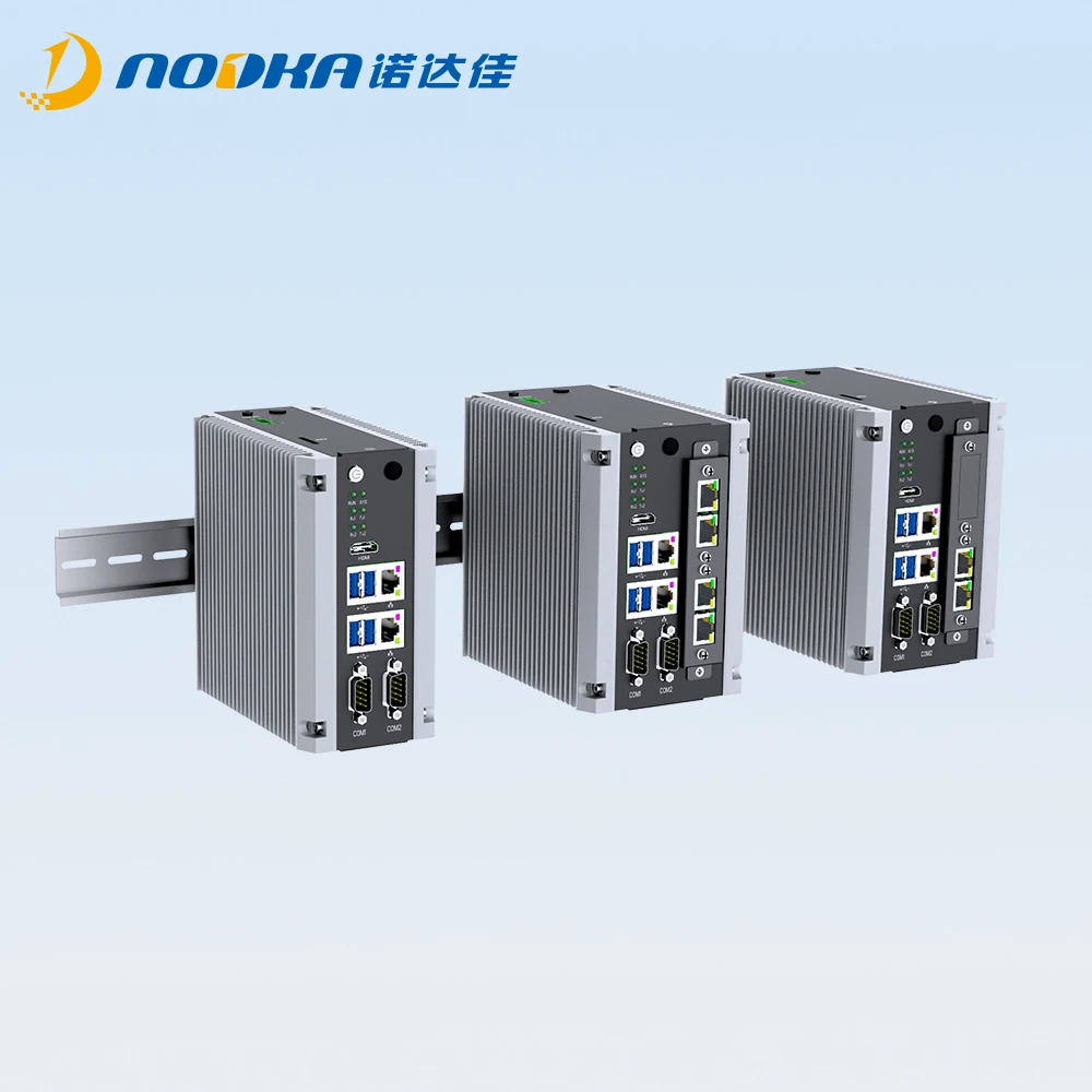 Din Rail 6 ethernet ports iot mini pc 64GB