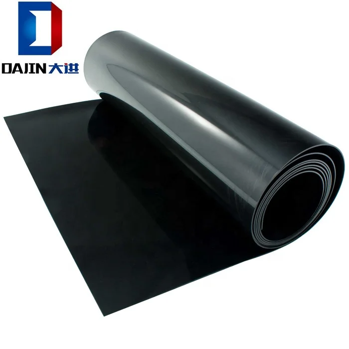Lake Uses Good Quality HDPE Geomembrane Liner With Black Color And Smooth Surface