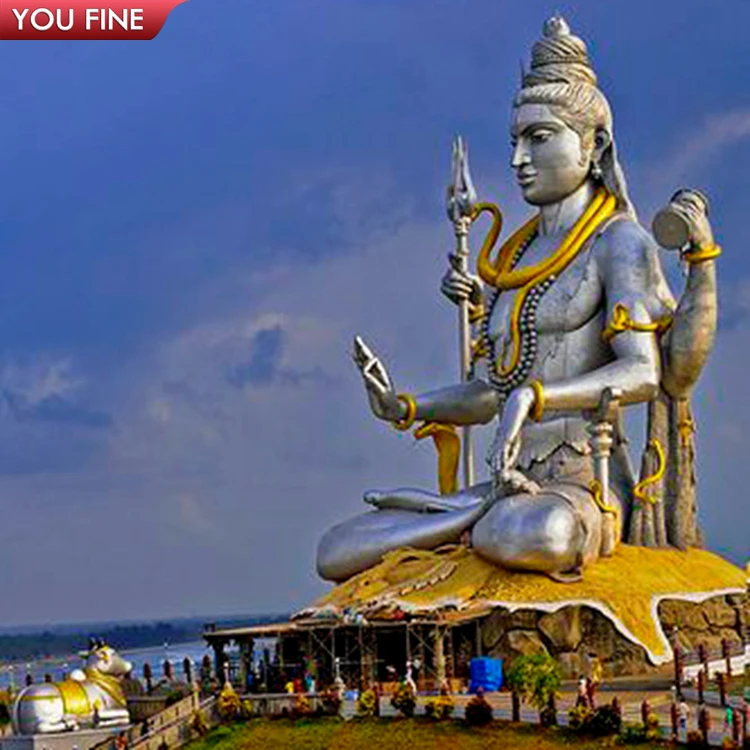 Наружная огромная индийская бронзовая статуя Shiva