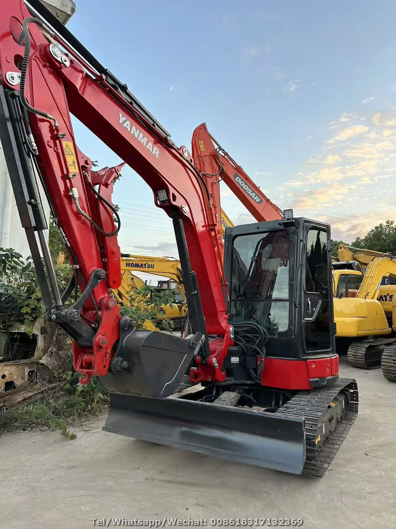 100% Original Yanmar VIO50 VIO55-5 VIO55-6 5 ton 5.5 ton Small Excavator Second Hand Yanmar Mini Digger