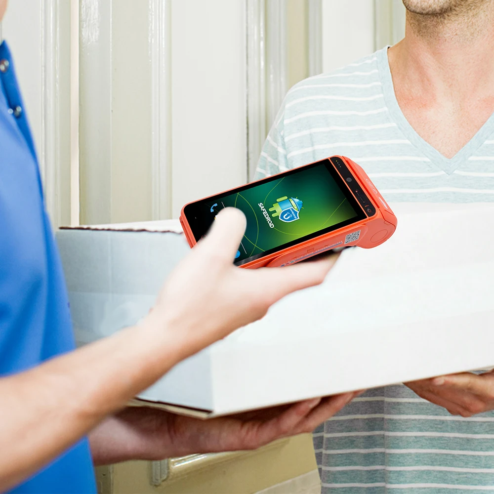 5.5 inch Handheld POS Android Terminal with 58 mm Thermal Printer handheld pos machine
