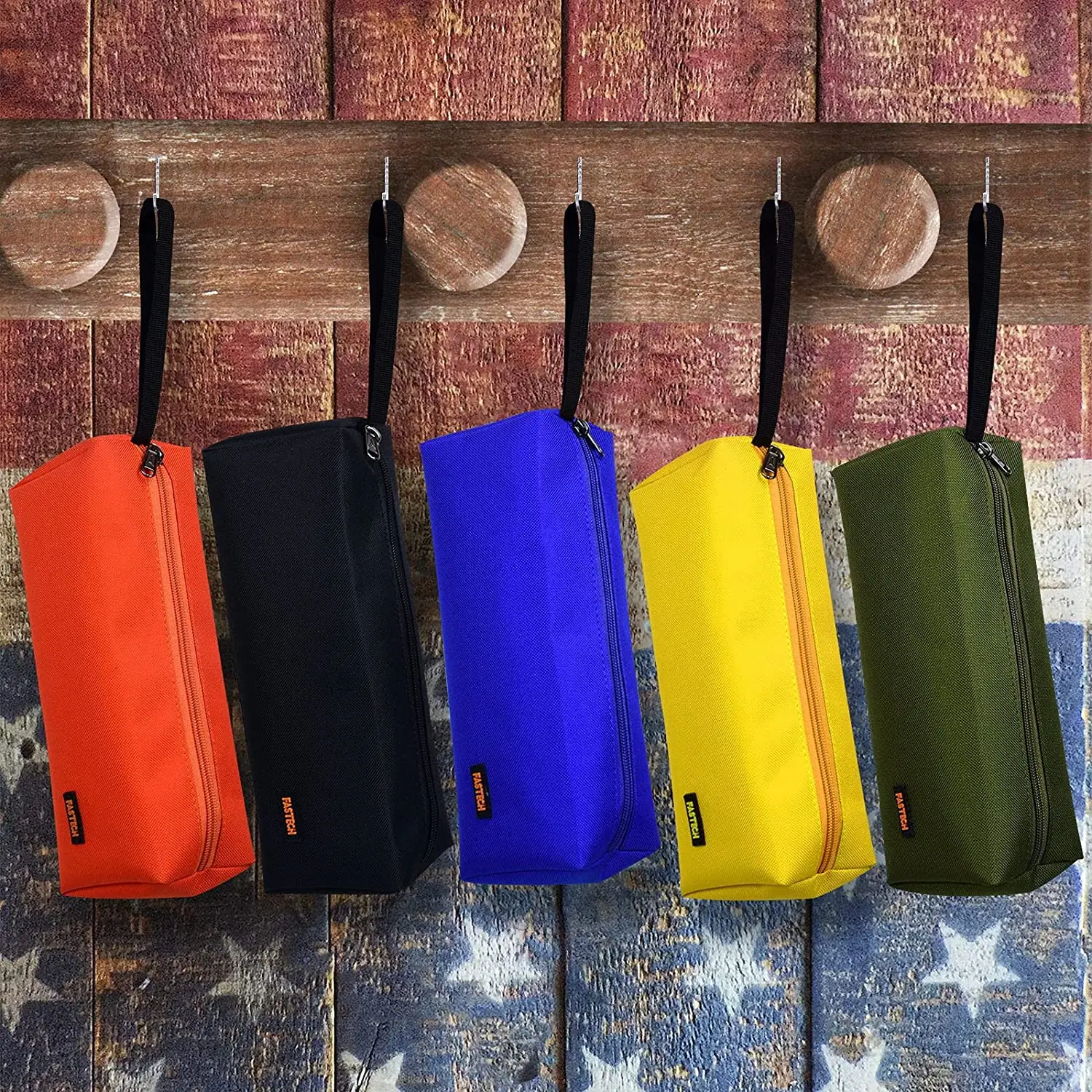 N228 Eco Friendly Nylon Pen Case Stationery Cosmetic Bag Custom Zipper Pencil Case Bag for teens Boys and Girls