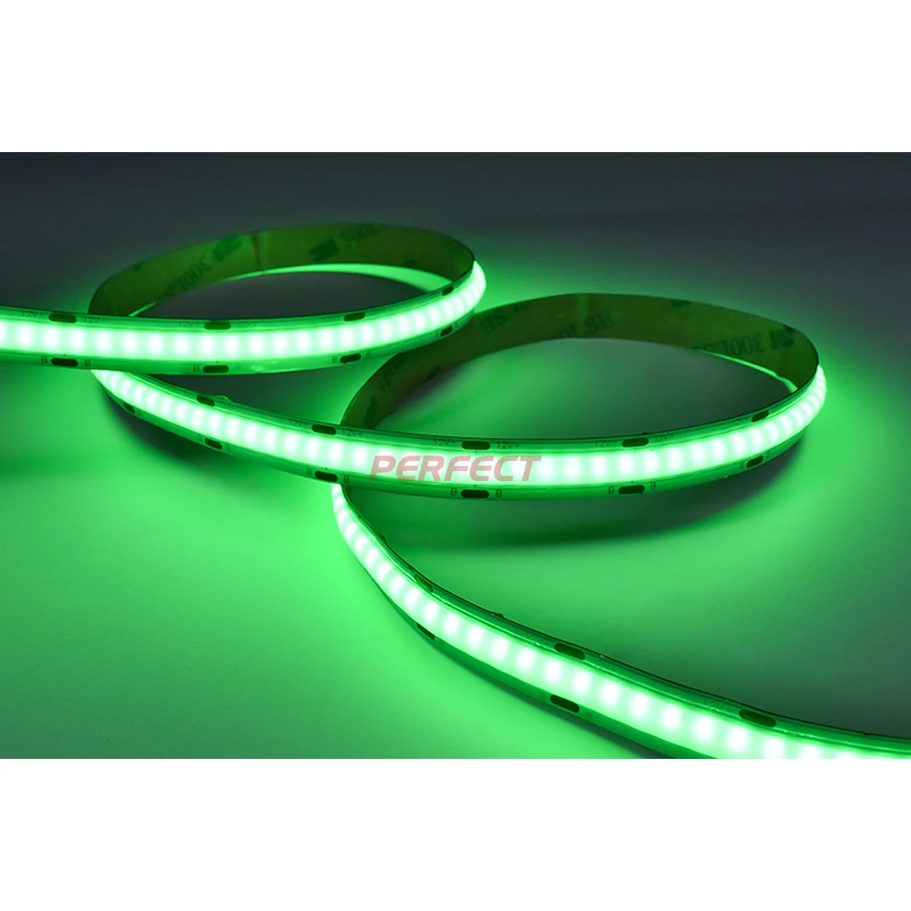 Wholesale High Density Dotless Cob RGB Led Strip DC24V DC12V  Flexible Rgb Led Strip light