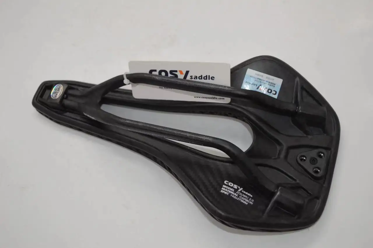 COSY SADDLE Manufacturer  3D print  carbon bicycle saddle  black/green/purple