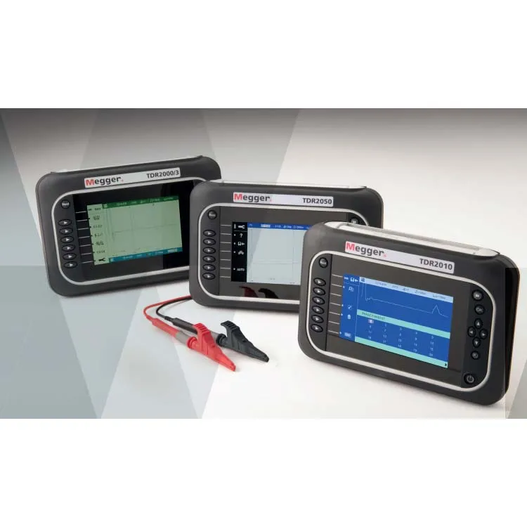 Megger TDR2000/3  Dual Channel Comm s - Compact Time Domain Reflectometer (Cable Fault Locator) with Mini-Clip Test Leads