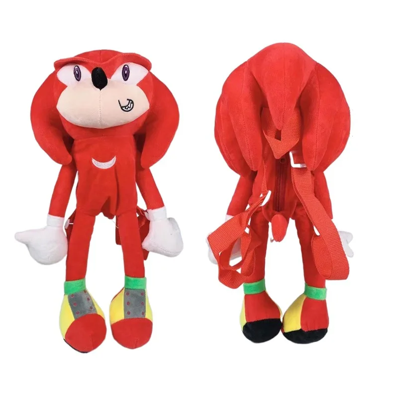 18 inch Stuffed pp cotton Animal  & plush Gift Toys Set Backpack Blue sonic Mouse Hedgehog Toddler soft cartoon Gifts for kids