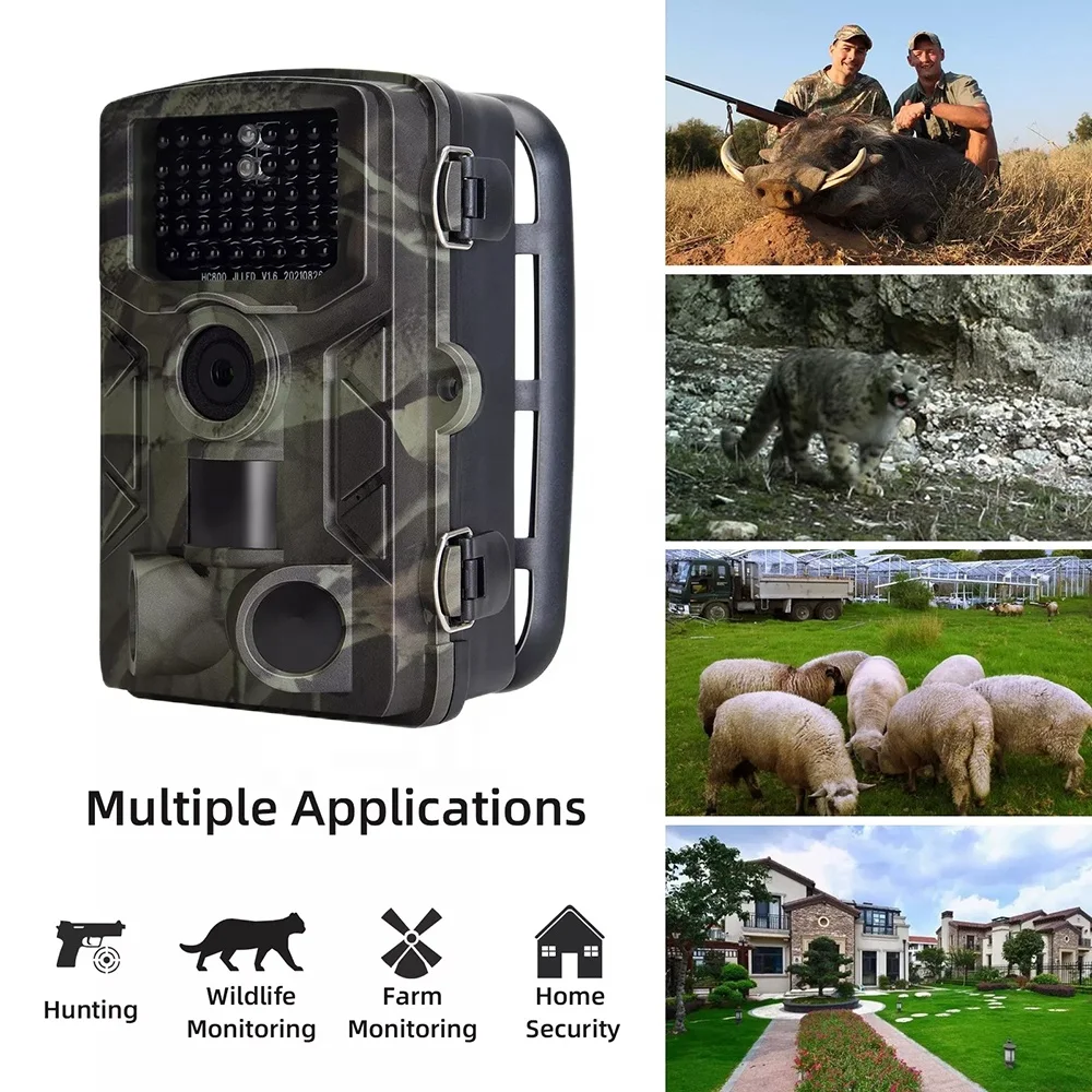 24MP 1080P thermal camera for hunting Motion Activated Camera Wildlife waterproof Hunting trail night vision Camera HC-808A