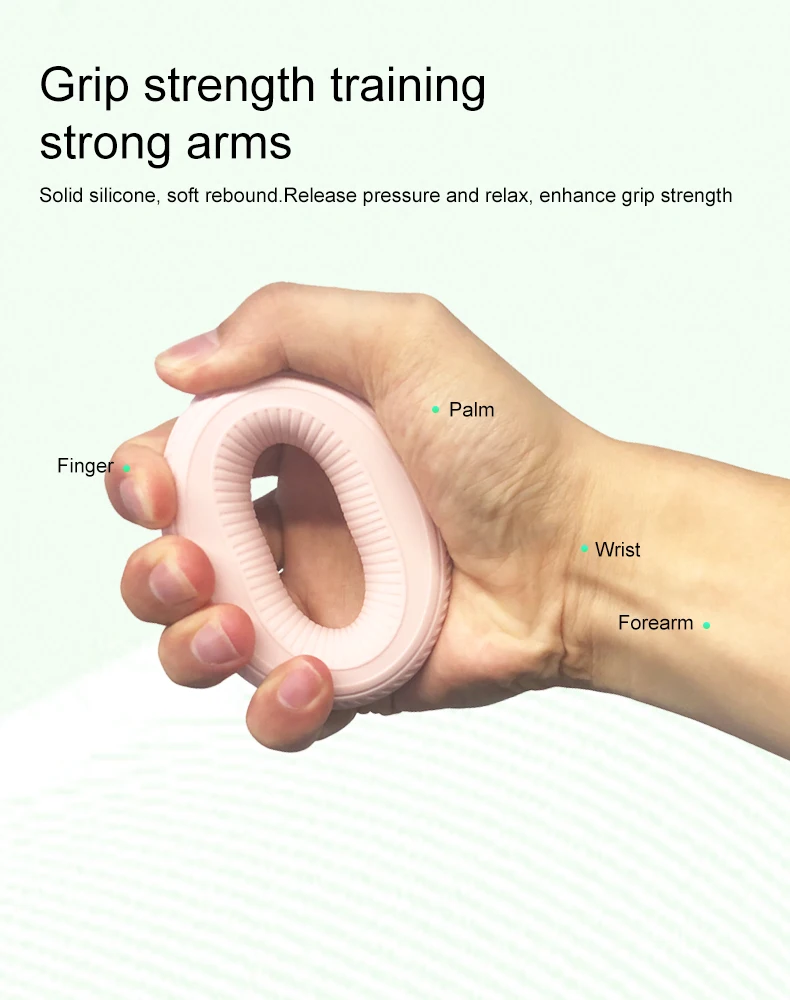 Hot sale grip ring finger rehabilitation training hand strength men and women silicone gripper arm strength exerciser