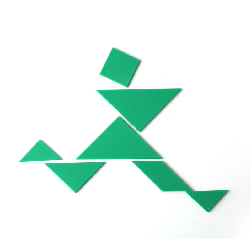 plastic puzzle toys of tangram, educational toys for kids