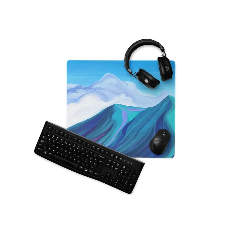 professional anime smart light custom printed gaming promotional rubber mouse pad