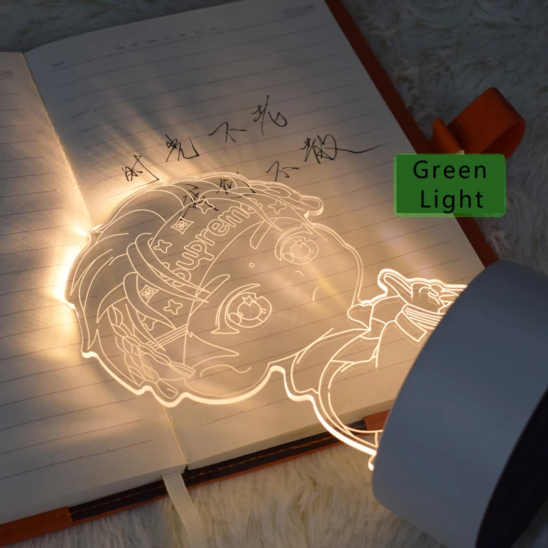 Customized design Creative High Transparent acrylic board 3d led night lamp