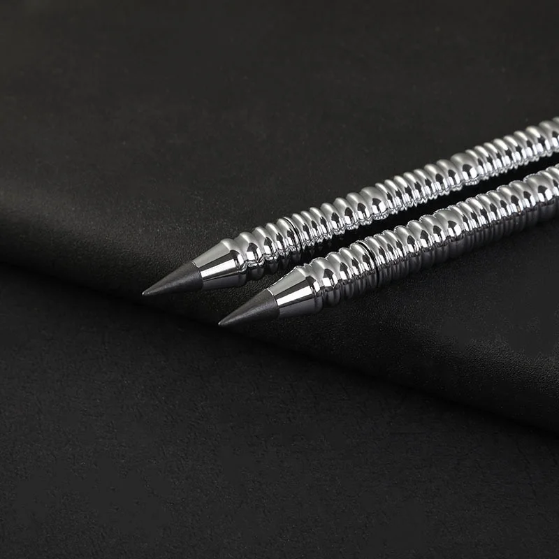 High quality novelty inkless pencil metal copper eternal pen everlasting Pen Erasable Pencil