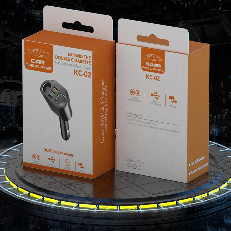 Quick Charge 3.0 Cigarette Adapter Car Charger 3 USB Ports 2 Socket Car Splitter car cigarette lighter charger socket guangdong