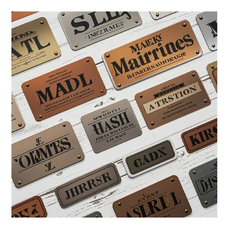 New Design Customized Metal Plate High Quality Engraved Plate Metal Label Plates