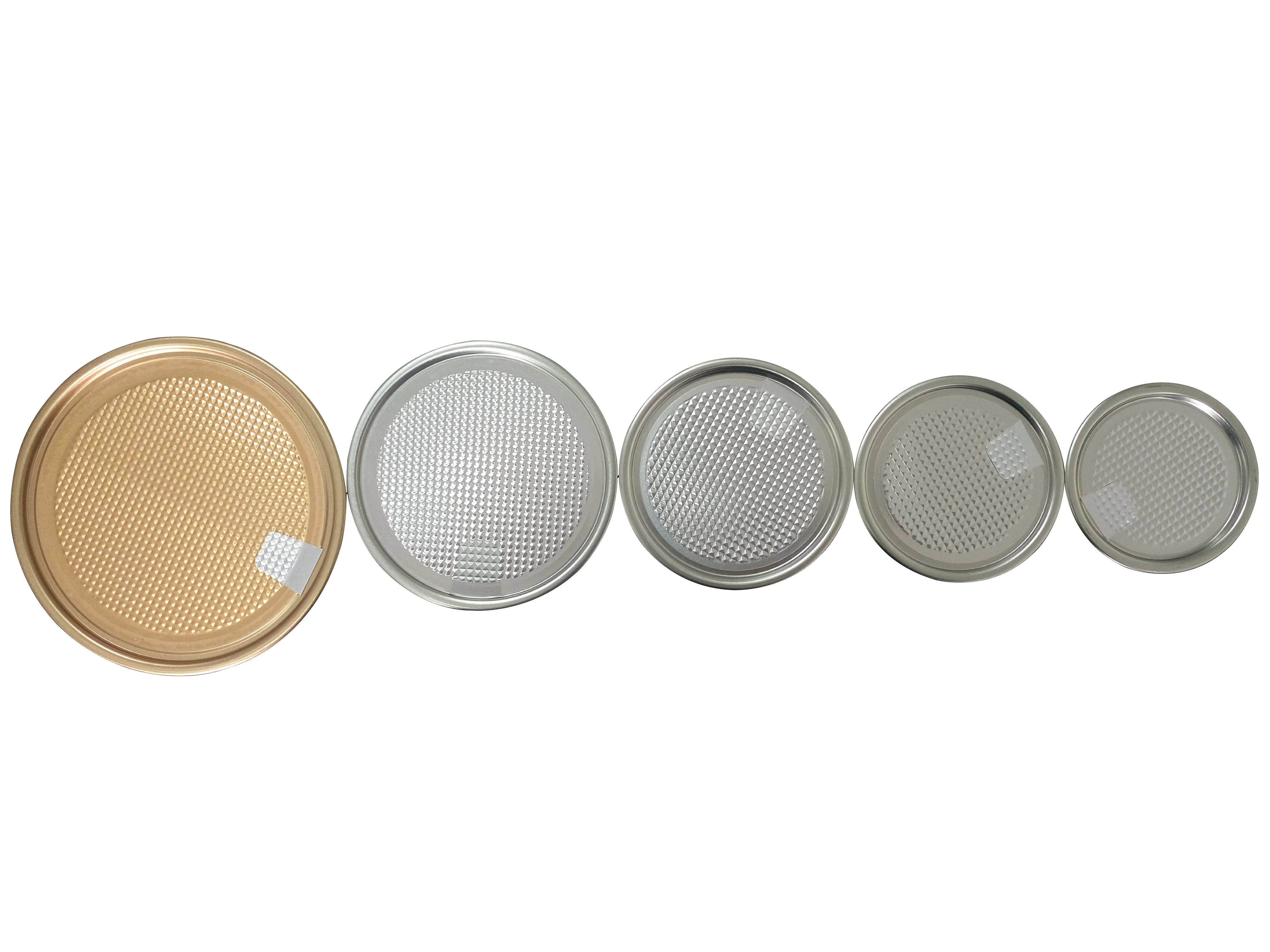 Easy Peel Off Open Tin Ring Aluminum Foil Lid Tinplate AL Covers Round Metal Aluminum Caps for Paper Tube