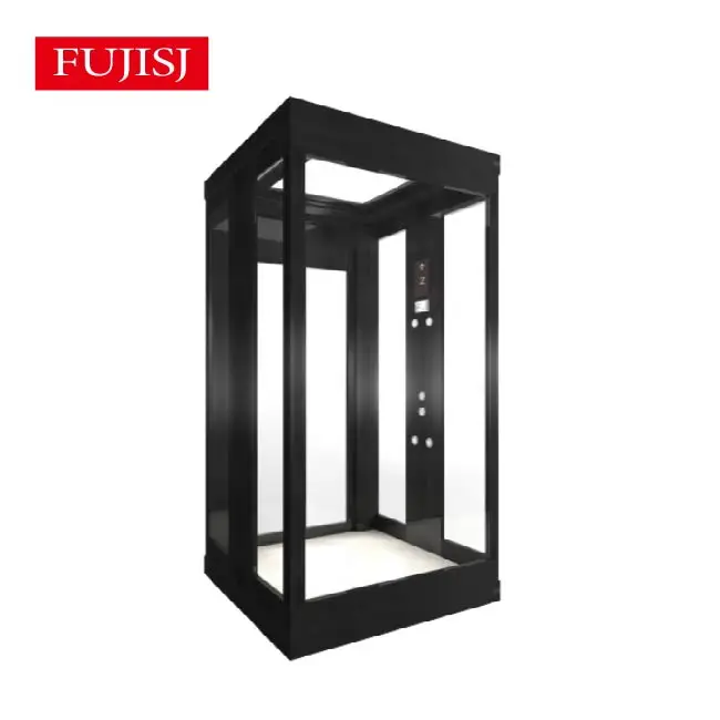 Лифт для дома внешние Лифты минималистская стеклянная кабина переменного тока 3 года низкая скорость премиум-лифт виллы