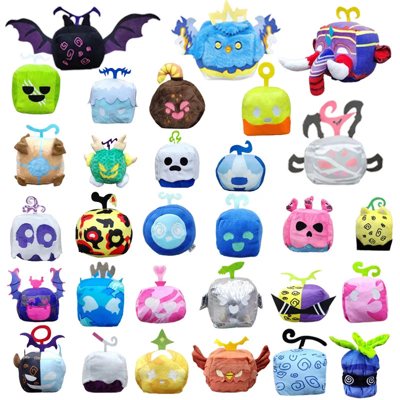New Soft Stuffed Anime Blox Fruits Plush Toys for Cosplay Games Player