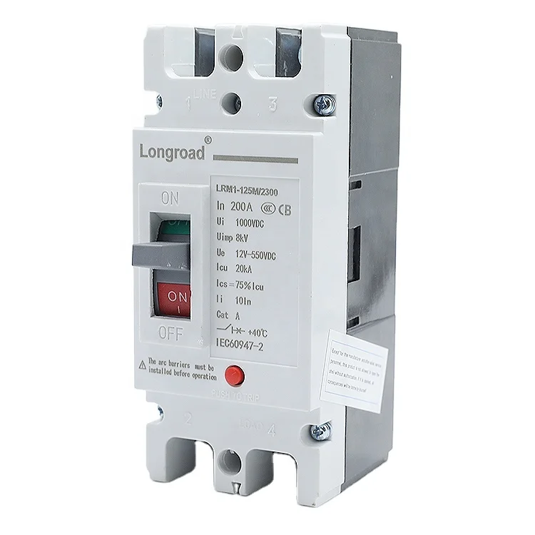 
Good Quality Battery Management DC Moulded Case Circuit Breaker 1P/2P/3P/4P Electrical Circuit With Protection 