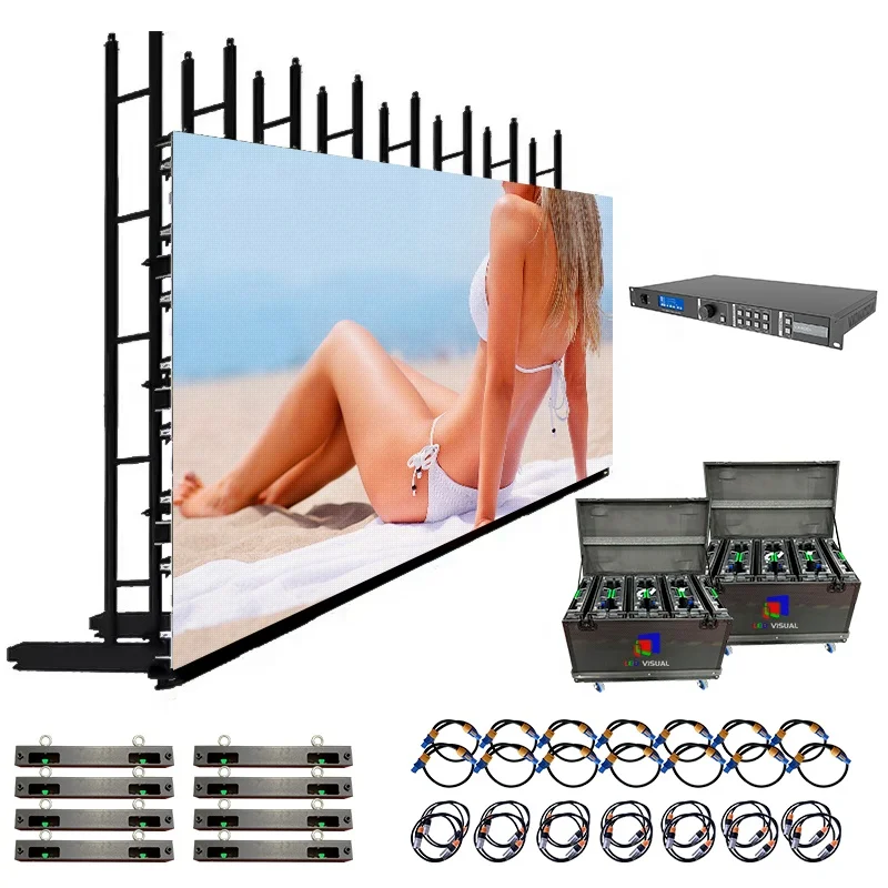 Rental Trade Show Dj Booth LED Screen Stage Pantallas LED Exterior Video Wall Display Panel Screen For Exhibition Hall