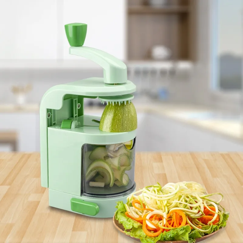 Trending products 2023 new arrivals plastic Vegetable Spiral Slicer Handheld Spiralizer