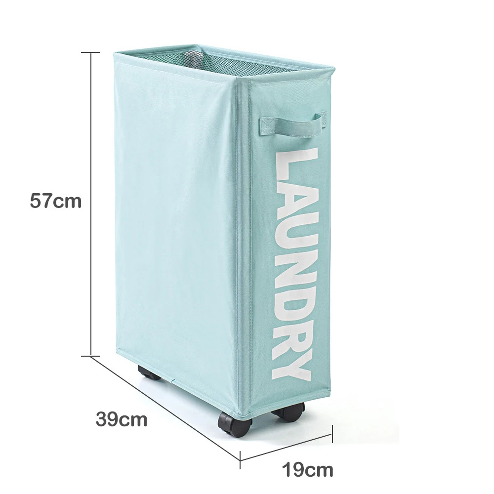 Folding Fabric Storage Laundry Organizer Clothes Basket Laundry Bag Yoga Mat Storage Basket For Dormitory Bathroom Home
